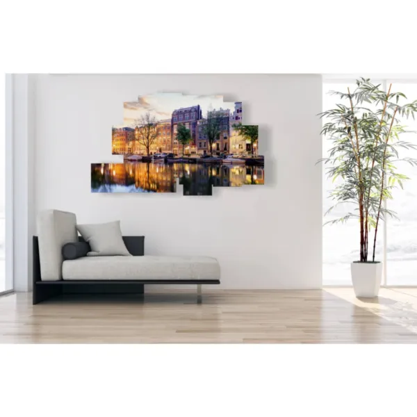 Póster con foto de Ámsterdam, ciudad.