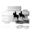 cuadro hombre a caballo junto al mar - version: 10 pannelli 176x115cm