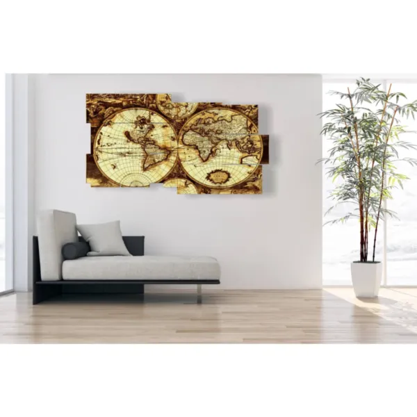 Vintage-Weltkarten-Drucke