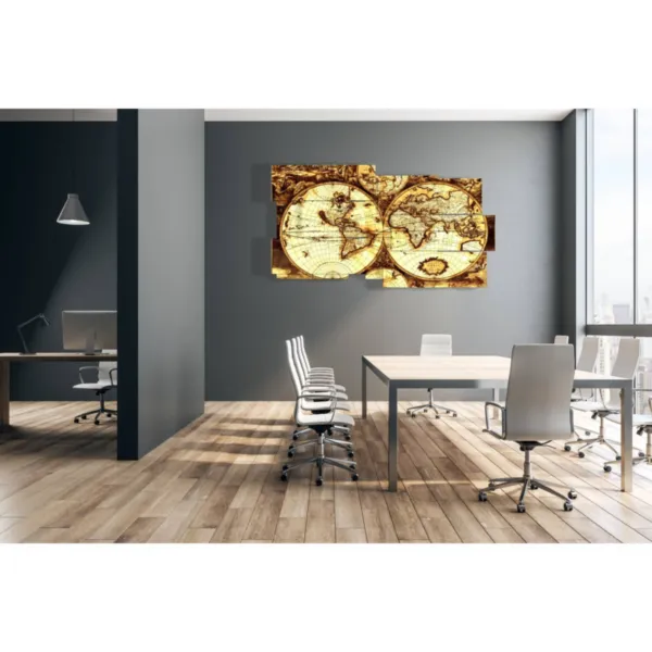 quadri da muro mappa del mondo