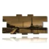 tableau avec photos celebres effet sable de paris - version: 13 pannelli 233x107cm
