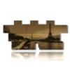 painting with famous photos paris sand effect - version: 12 pannelli 232x106cm