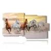 tableaux joyeux chevaux - version: 10 pannelli 183x100cm