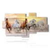 tableaux joyeux chevaux - version: 8 pannelli 184x100cm