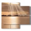 bilder sonnenuntergaenge am goldenen meer - version: 4 pannelli 91x85cm
