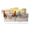 tableaux joyeux chevaux - version: 11 pannelli 197x106cm