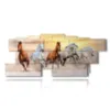 tableaux joyeux chevaux - version: 13 pannelli 239x101cm