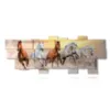 cavalli quadri felici - version: 19 pannelli 306x116cm