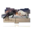 paintings with two grumpy horses - version: 11 pannelli 198x112cm