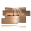 paintings sunsets on the golden sea - version: 7 pannelli 157x90cm