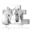 paintings of famous horses near near - version: 10 pannelli 171x127cm