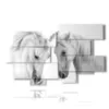 paintings of famous horses near near - version: 10 pannelli 186x115cm