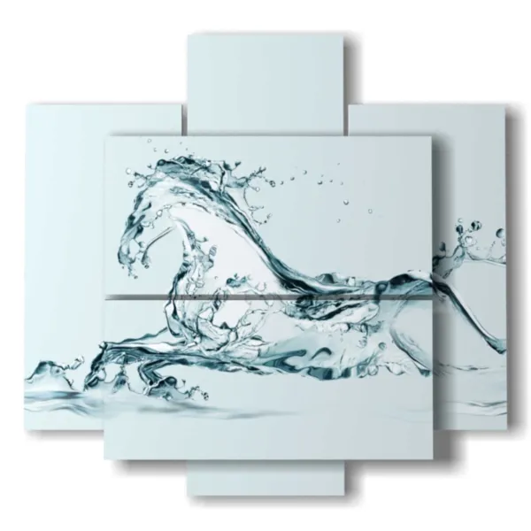 tableaux avec des chevaux stylisés