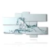 bilder mit stilisierten pferden in einer fantasie aus wasser - version: 7 pannelli 177x102cm