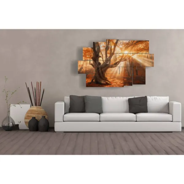 Paintings of trees in summer