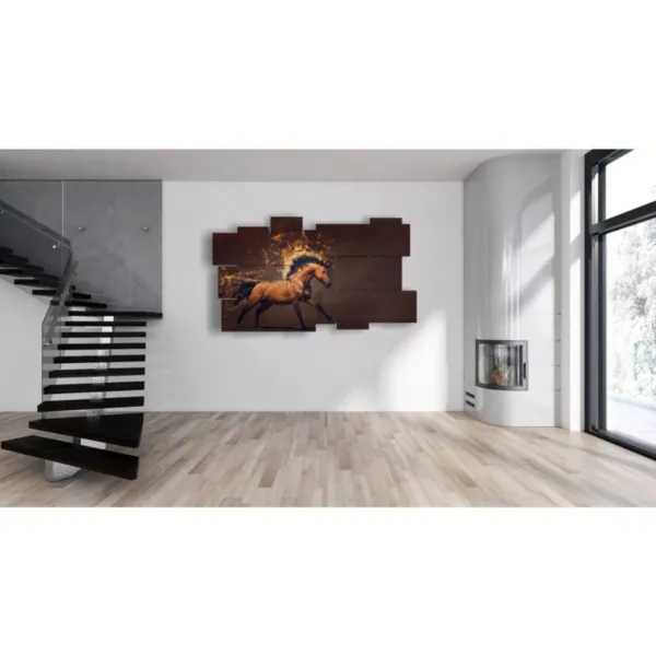 quadro cavallo dalla criniera focosa