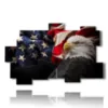 bild greifvoegel und amerikanische flagge - version: 11 pannelli 182x115cm