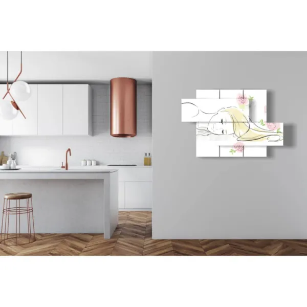 Zen paintings of women in the garden