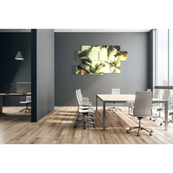 impression avec arbres en relief