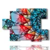 bilder geometrische formen von edelsteinen - version: 6 pannelli 129x94cm