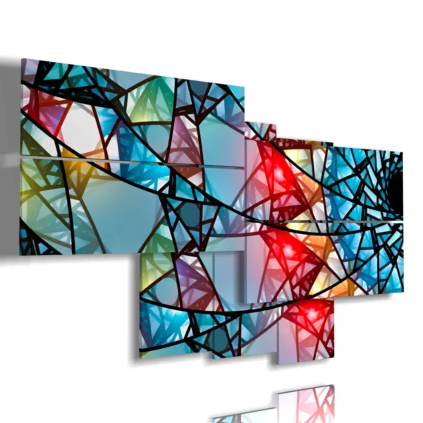 quadri forme geometriche di pietre preziose