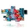 paintings geometric shapes of precious stones - version: 7 pannelli 175x108cm