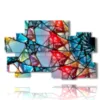 bilder geometrische formen von edelsteinen - version: 10 pannelli 176x115cm
