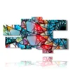 bilder geometrische formen von edelsteinen - version: 7 pannelli 177x102cm