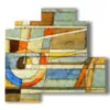 imagenes de cuadros geometricos en colores pastel - version: 4 pannelli 83x78cm