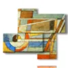 immagini quadri geometrici color pastello - version: 4 pannelli 94x77cm