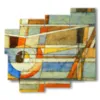 imagenes de cuadros geometricos en colores pastel - version: 5 pannelli 106x98cm