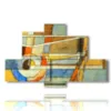 images de tableaux geometriques pastel - version: 6 pannelli 135x85cm