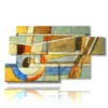 images de tableaux geometriques pastel - version: 7 pannelli 157x90cm