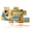 imagenes de cuadros geometricos en colores pastel - version: 8 pannelli 171x100cm