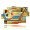 images de tableaux geometriques pastel - version: 9 pannelli 171x108cm