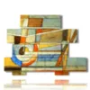 imagenes de cuadros geometricos en colores pastel - version: 10 pannelli 171x127cm