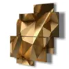 cuadros geométricos dorados