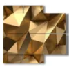 goldene geometrische bilder bilder - version: 4 pannelli 91x85cm
