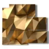 imagenes de cuadros geometricos dorados - version: 5 pannelli 102x93cm