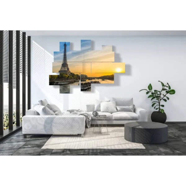 Impresión aérea de París para decoración