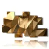 imagenes de cuadros geometricos dorados - version: 8 pannelli 171x100cm
