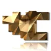 goldene geometrische bilder bilder - version: 7 pannelli 171x108cm