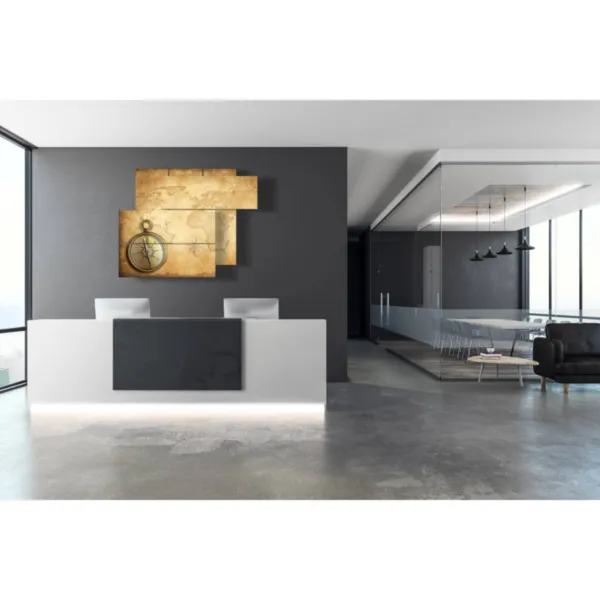 Paintings with map print