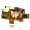 goldene geometrische bilder bilder - version: 8 pannelli 175x112cm