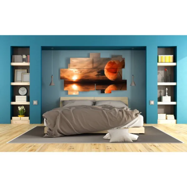 Plakat Mohnblumenzeichnung