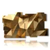 images de tableaux geometriques dores - version: 11 pannelli 184x104cm
