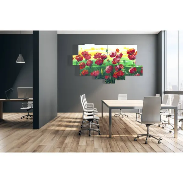 Poster mit Mohnblumen