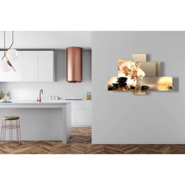 Tableaux avec des orchidées blanches