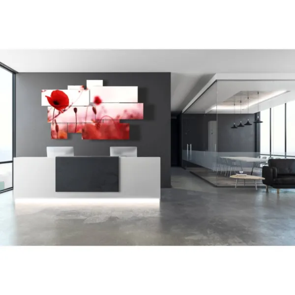 flower print paintings with a painted effect