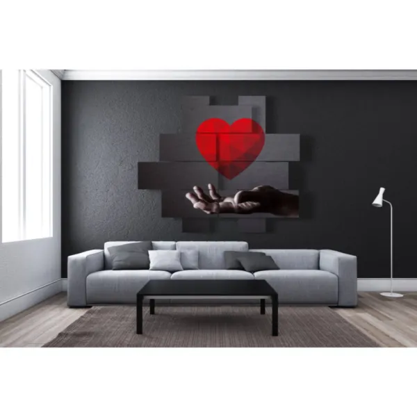 prints of a heart in hand